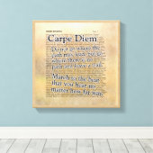Carpe Diem and more - Leinwand Art Print (Insitu (Holzboden))