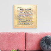 Carpe Diem and more - Leinwand Art Print (Insitu (Wohnzimmer))