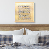 Carpe Diem and more - Leinwand Art Print (Insitu (Schlafzimmer))