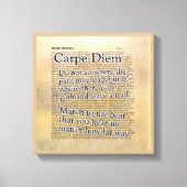 Carpe Diem and more - Leinwand Art Print (Vorderseite)