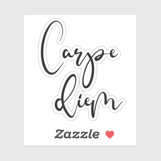 Carpe Diem Aufkleber (Blatt)