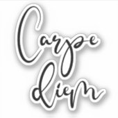 Carpe Diem Aufkleber (Vorderseite)
