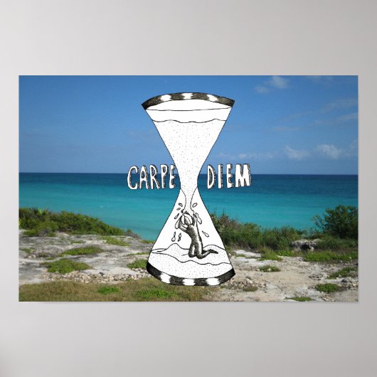 Carpe Diem Beach Poster (Vorne)