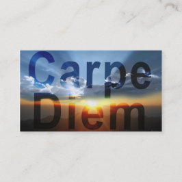 Carpe Diem Business Cards Visitenkarte