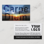 Carpe Diem Business Cards Visitenkarte (Vorne/Hinten)