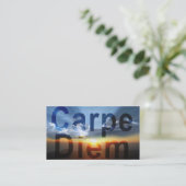 Carpe Diem Business Cards Visitenkarte (Stehend Vorderseite)