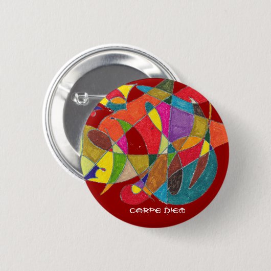 Carpe Diem Button (Vorne & Hinten)
