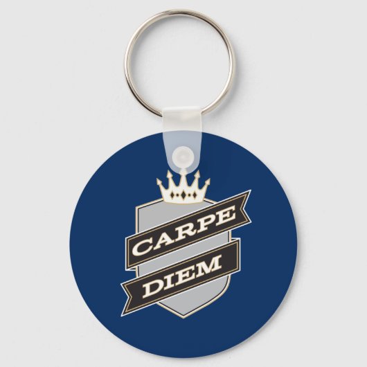 Carpe Diem Button Schlüsselanhänger (Vorderseite)