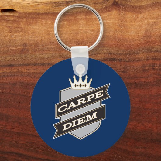 Carpe Diem Button Schlüsselanhänger (Vorderseite)