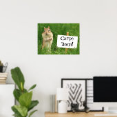 Carpe Diem Chipmunk mit Sign Poster (Heimbüro)