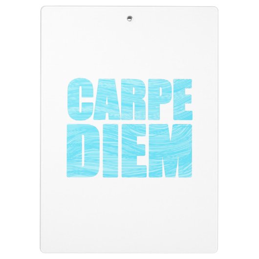 Carpe Diem Clipboard Klemmbrett (Rückseite)