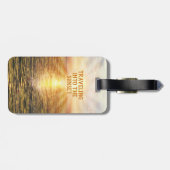 Carpe Diem - Einreise in den Sonnenuntergang (anpa Gepäckanhänger (Rückseite horizontal)