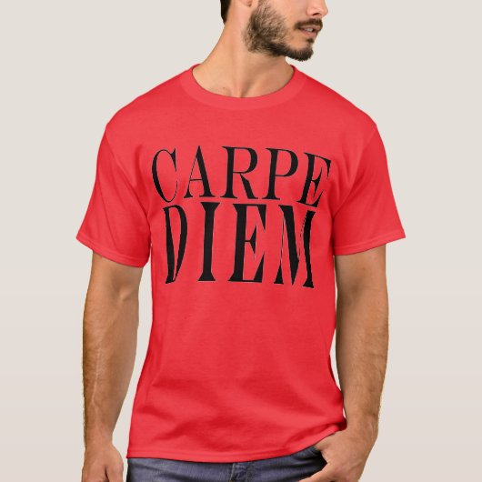 Carpe Diem ergreifen das Tageslateinische T-Shirt (Vorderseite)