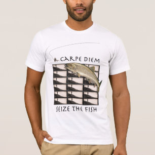 Carpe Diem ergreifen den Fisch-T - Shirt