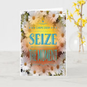 "Carpe Diem" - ergreifen Sie den Moment der Geburt Karte (Gelbe Blume)