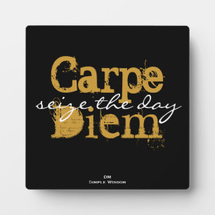 Carpe Diem "ergreize the day" Plaque Fotoplatte