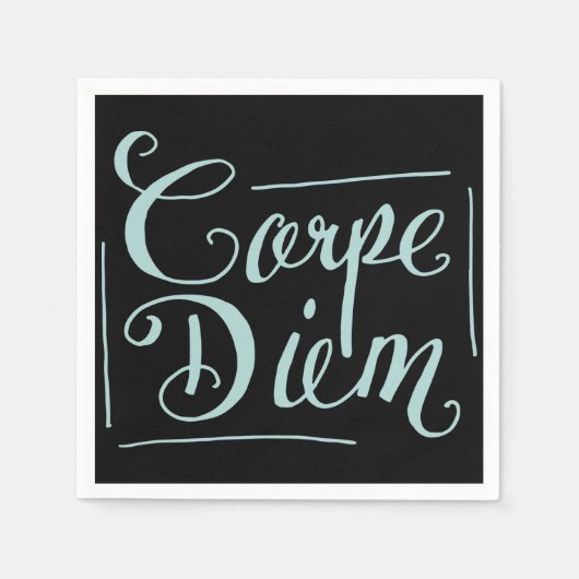 Carpe Diem Extravagant Serviette (Vorderseite)