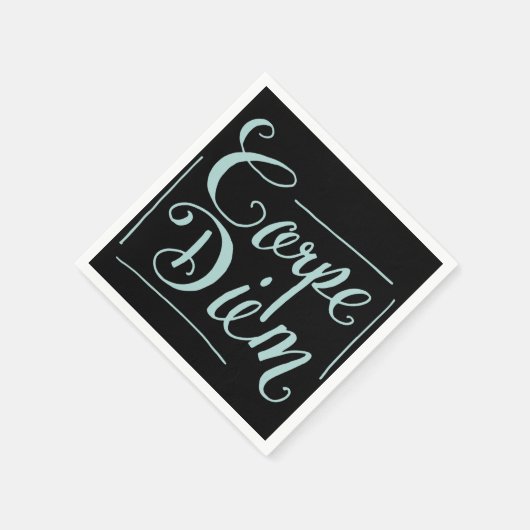 Carpe Diem Extravagant Serviette (Ecke)