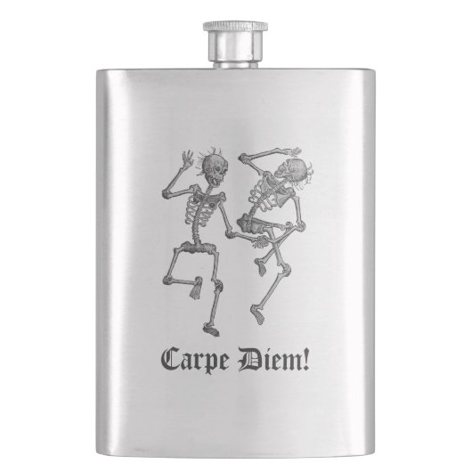 Carpe Diem-Flasche Flachmann (Vorderseite)
