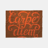 Carpe Diem Fleecedecke (Vorderseite (Horizontal))