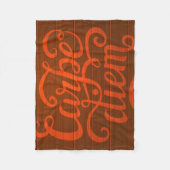 Carpe Diem Fleecedecke (Vorderseite)