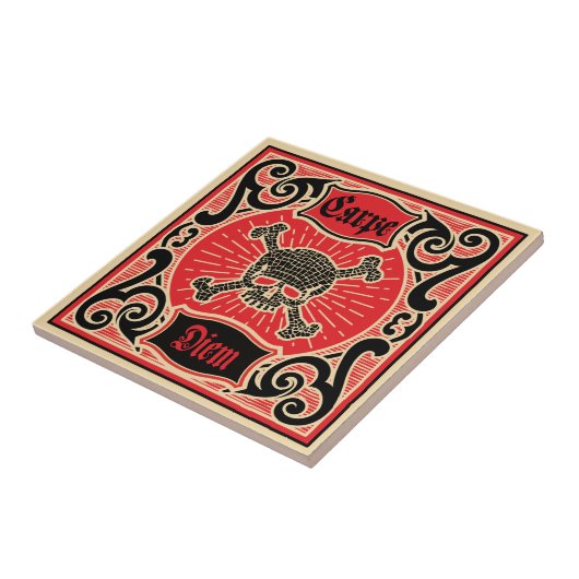 Carpe Diem Fliese (Seite)