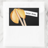 Carpe Diem Fortune Cookie Rechteckiger Aufkleber (Tasche)