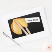 Carpe Diem Fortune Cookie Rechteckiger Aufkleber (Umschlag)