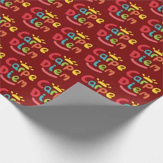 Carpe Diem Geschenkpapier (Ecke)