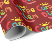 Carpe Diem Geschenkpapier (Rolleneckpunkt)