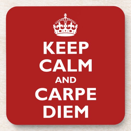 Carpe Diem! Getränkeuntersetzer (Vorderseite)