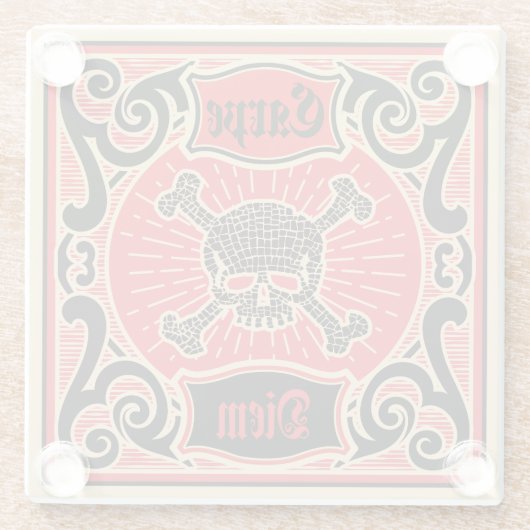 Carpe Diem Glasuntersetzer (Rückseite)