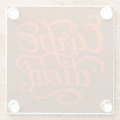 Carpe Diem' Glasuntersetzer (Rückseite)