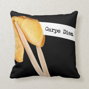 Carpe Diem Glückskeks Kissen