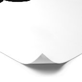 "Carpe Diem" Gold Brush Motivierend Quotenposter Poster (Ecke)