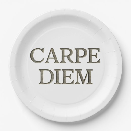 Carpe Diem große Teller (Vorderseite)