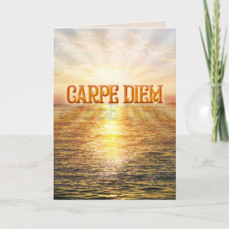 Carpe Diem Grußkarte Feiertagskarte