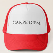 Carpe Diem Hut Truckerkappe (Vorderseite)