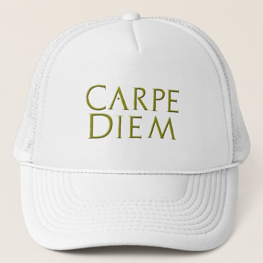 Carpe Diem Hut Truckerkappe (Vorderseite)