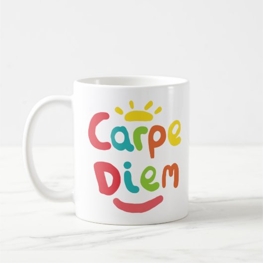 Carpe Diem Kaffeetasse (Links)
