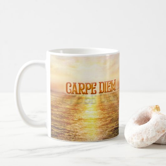 Carpe Diem Kaffeetasse (Mit Donut)