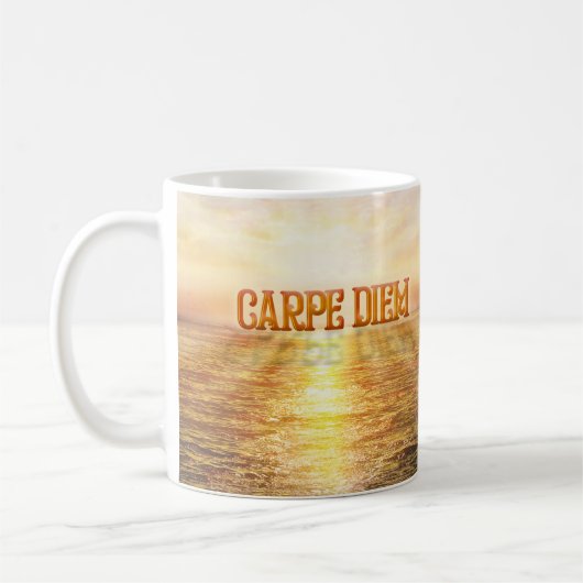 Carpe Diem Kaffeetasse (Links)