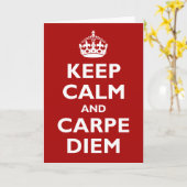 Carpe Diem! Karte (Gelbe Blume)