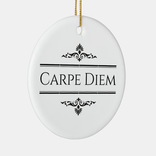 Carpe Diem Keramik Ornament (Rechts)