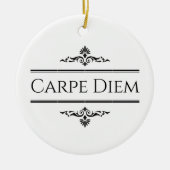 Carpe Diem Keramik Ornament (Vorne)