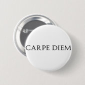 Carpe Diem Knopf Button (Vorne & Hinten)