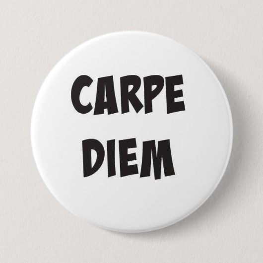Carpe Diem Knopf Button (Vorderseite)