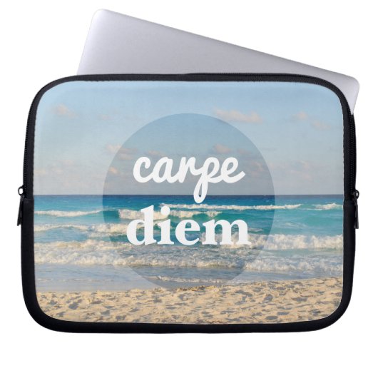 Carpe Diem Laptop Sleeve (Vorderseite)