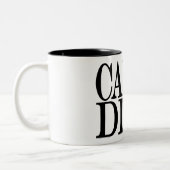 Carpe Diem lateinische Zitat-Tasse Zweifarbige Tasse (Links)
