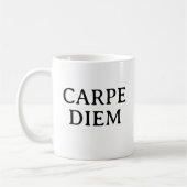 Carpe Diem latin quote Kaffeetasse (Links)